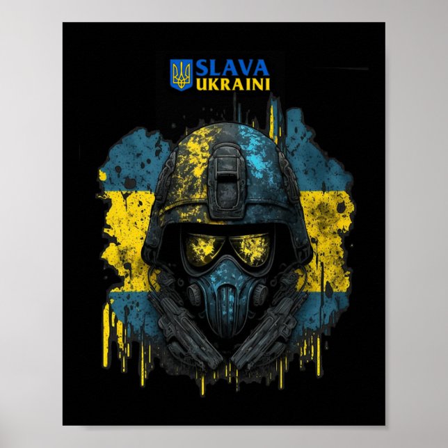 Poster Slava Ukraini -glory To Ukraine  (Frente)