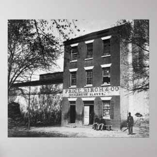 Poster Slave Dealers, 1860