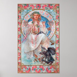 Poster Slavia, Mucha