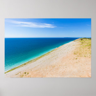 Póster Sleeping Bear Dunes, Lago Michigan