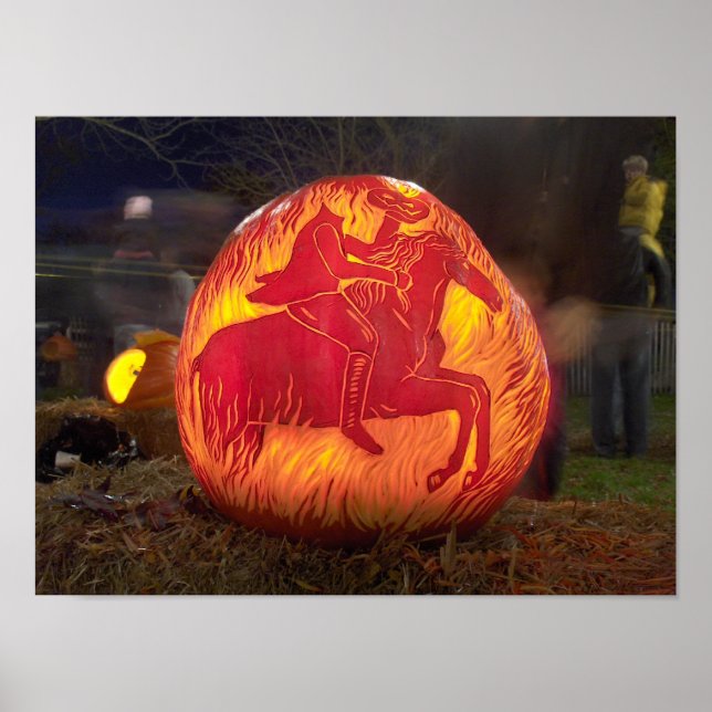 Poster Sleepy Hollow Cobra Pumpkin de Halloween (Frente)