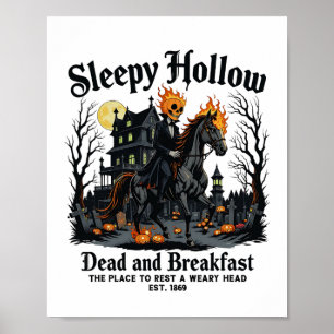 Poster Sleepy Hollow Horseman Halloween Spooky Season Vin
