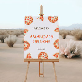 Poster Slice Slice Slice Bebê Sinal de Boas-vindas, Pizza