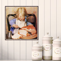 Slicing Bread por Jessie Willcox Smith