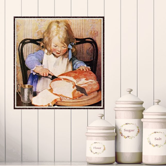 Poster Slicing Bread por Jessie Willcox Smith (Criador carregado)
