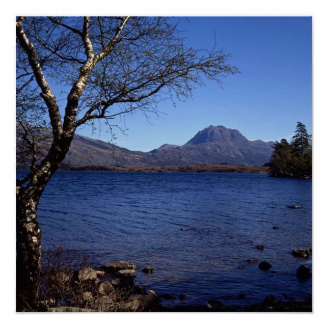 Póster Slioch Loch Maree Wester Ross Escócia (Frente)