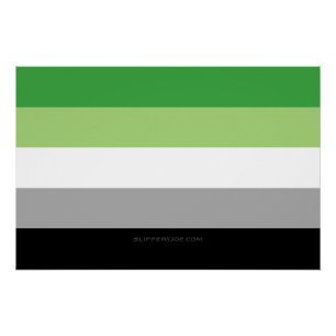 Póster SlipperyJoe's Aromtic Pride Flag gay Dom LGBTQ