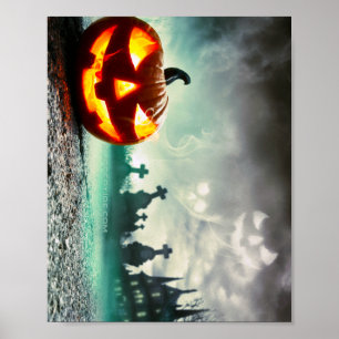 Poster SlipperyJoe's artista Happy Halloween Abóbora LGB