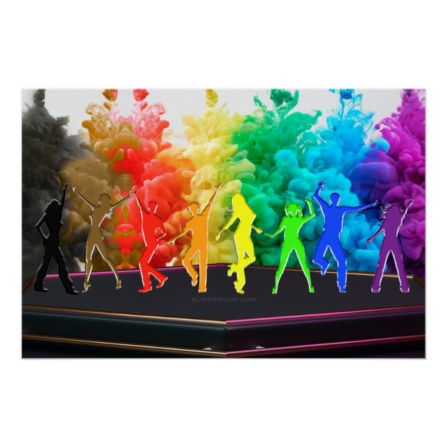 Póster SlipperyJoe's Dancing Pride Shadows gay presentes  (Frente)