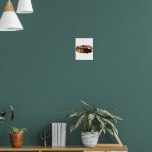 Poster SlipperyJoe's donut decadente coberto com uma espe