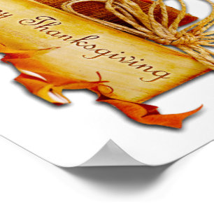 Poster SlipperyJoe's Thanksgiving acorns leaves rope LGBT