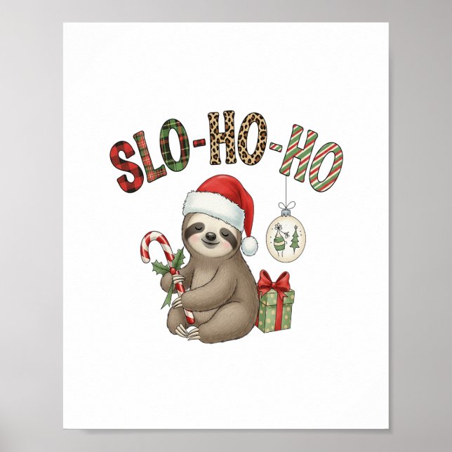 Poster Slo Ho Xmas Sloth (Frente)