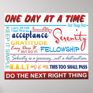 Póster slogan da recuperação