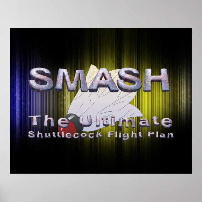 Póster Slogan de Badminton do TOP (Frente)