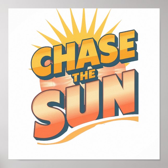 Poster Slogan de Viagem Aventureira e Sol (Frente)