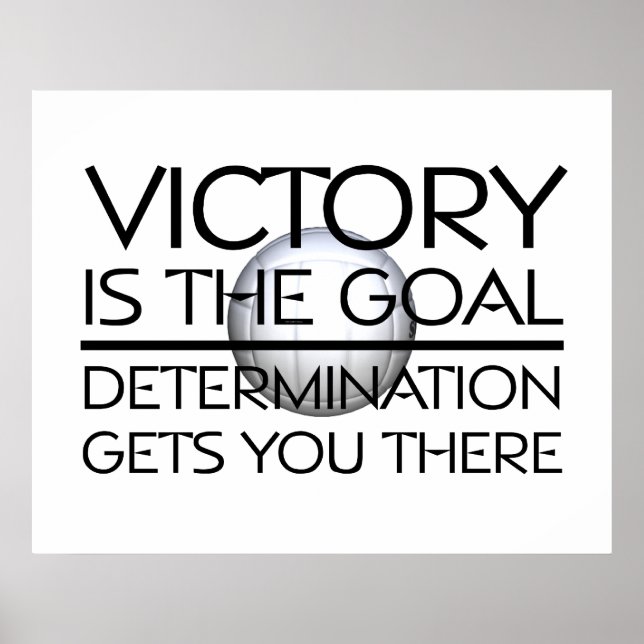 Póster Slogan de vitória de vôlei do TOP (Frente)