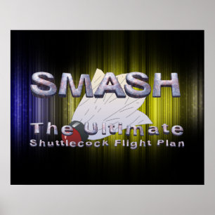 Póster Slogan SUPERIOR do Badminton