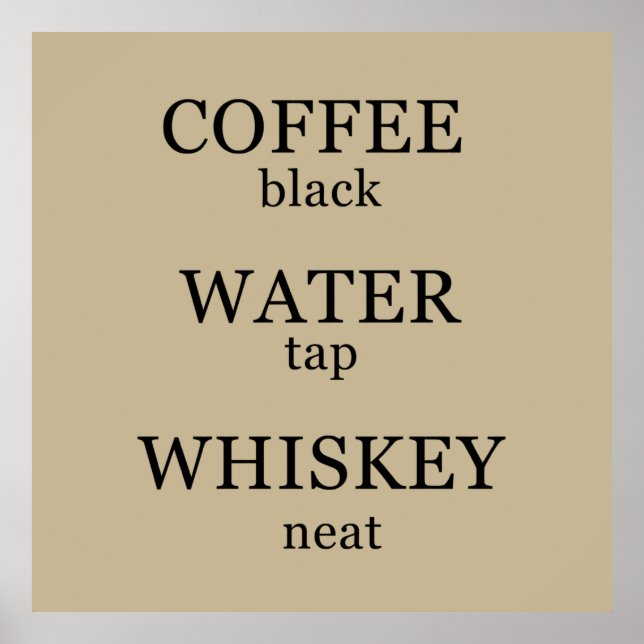 Poster slogan whiskey (Frente)