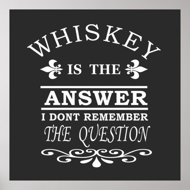 Poster slogan whiskey (Frente)