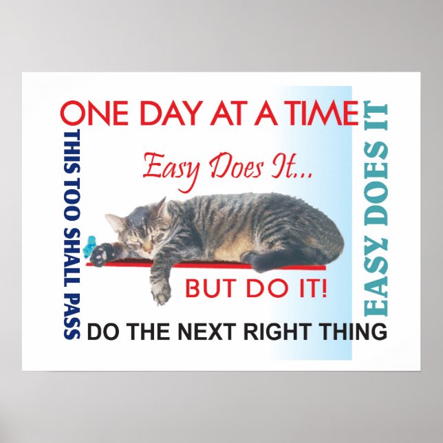 Póster slogans de recuperação (Frente)
