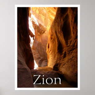 Póster Slot Canyon, Zion National Park, Utah