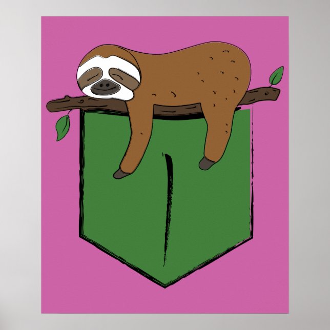 Poster Sloth Atrevida a Sonhar (Frente)