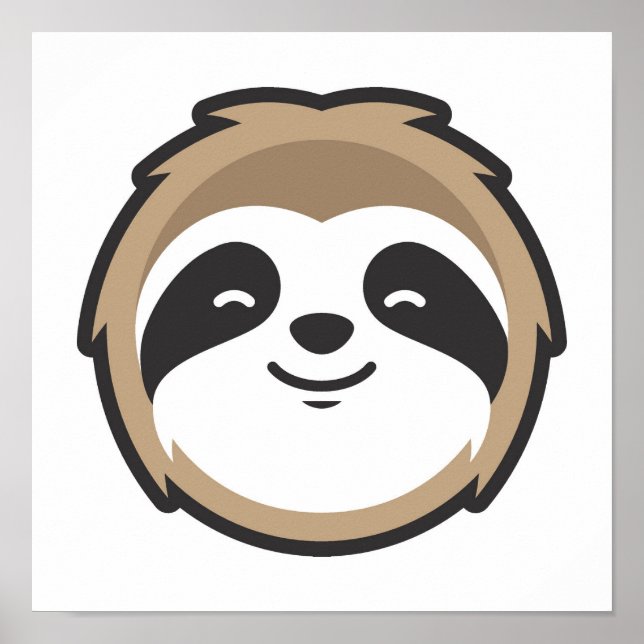 Poster Sloth Mascot (Frente)