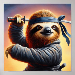 Poster Sloth Ninja