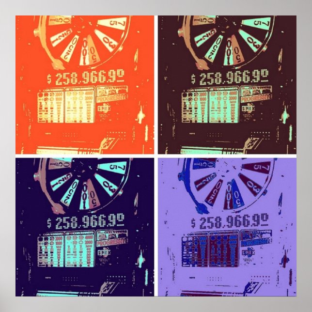 Poster Slots do Jackpot Las Vegas (Frente)