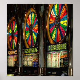 Poster Slots machines de Las Vegas