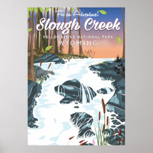 Póster Slough Creek, Parque Nacional Yellowstone