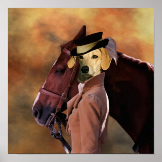 Póster Sloughi Hunter Lady Canvas Print