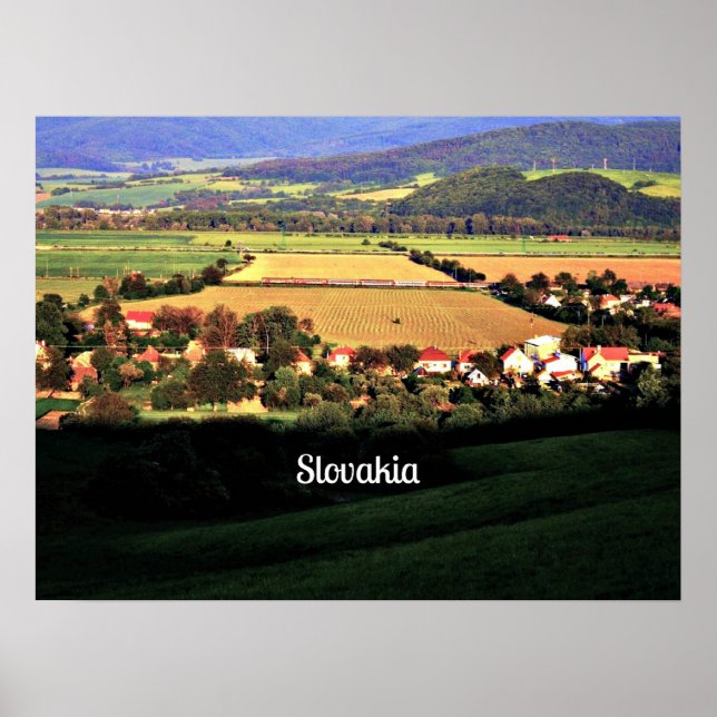Poster Slovakia picturesque landscape (Frente)