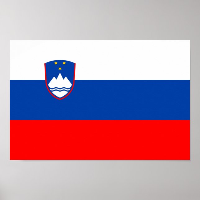 Poster Slovenia Flag (Frente)