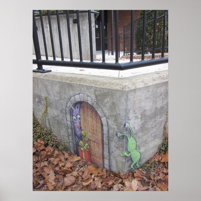 Póster sluggo de doação de troll (Frente)