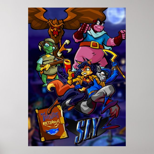 Poster Sly Cooper e Thievius Raccoonus (Frente)