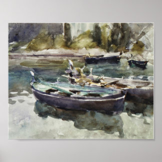 Poster Small Boats (1913) apresentada por John Singer Sar