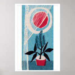 Poster Small Houseplant in Sun - Matchbox Print