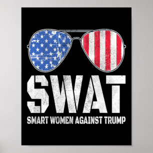 Poster Smart Women Against Trump Engraçado Anti-Trump 202