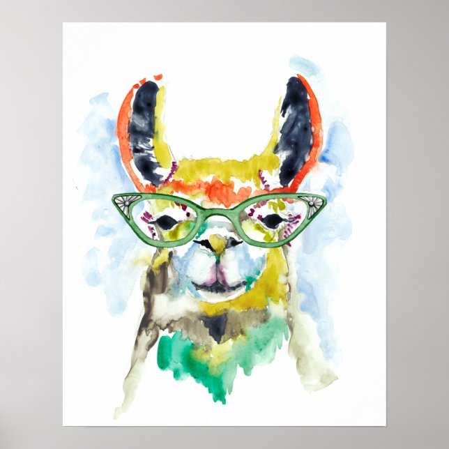 Poster Smarty Pants Llama (Frente)