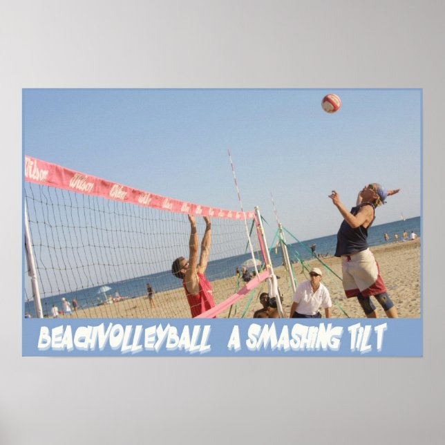 Póster Smashin Tilt do BeachVoleibol (Frente)