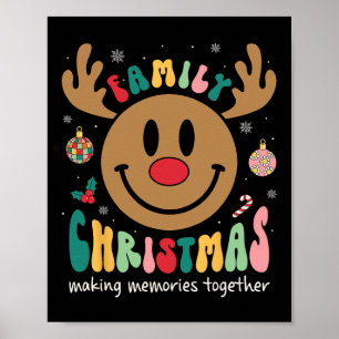 Poster "Smile Face Family Christmas 2023 Xmas Crew Reinde
