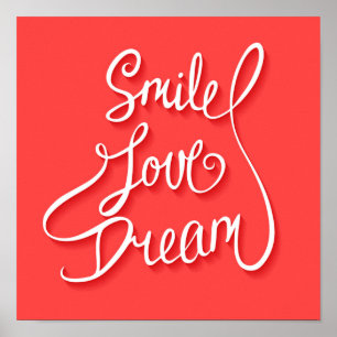 Póster Smile Love Dream