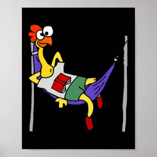 Poster Smileteesanima Galinha de Borracha Engraçada Dormi
