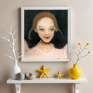 Poster Smiling Girl, Helene Schjerfbeck