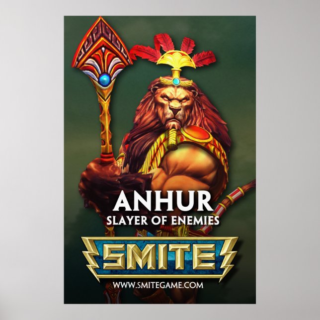 Póster SMITE: Anhur, Caçadora de Inimigos (Frente)
