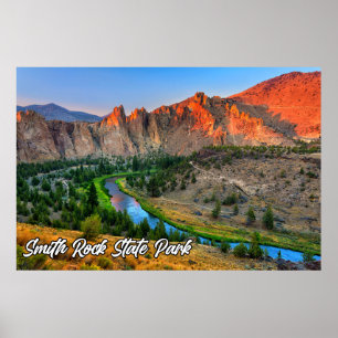 Poster Smith Rock State Park, Oregon, EUA