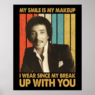 Poster Smokey Robinson cita - Meu sorriso é minha maquiag
