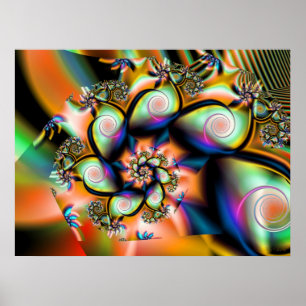 Póster Smoothie tropical do Fractal