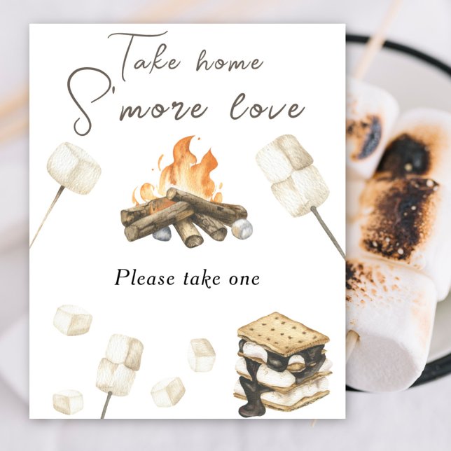 Poster S'more Birthday - Por favor, tome um (Criador carregado)